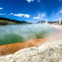 Vulkane, Art Deco, heiße Quellen - Merry Christmas: Rotorua, Neuseeland, 28.12.2024