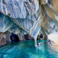 Natur die Glücklich macht und Straßen zum verzweifeln: Puerto Tranquilo, Chile, 13.02.2025